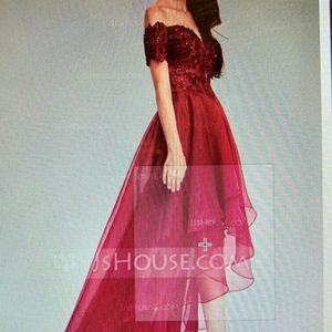 Never Worn Sexy and Stylish Burgundy Evening Gown